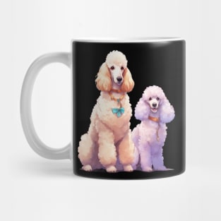 Pink Purple Poodle Mug